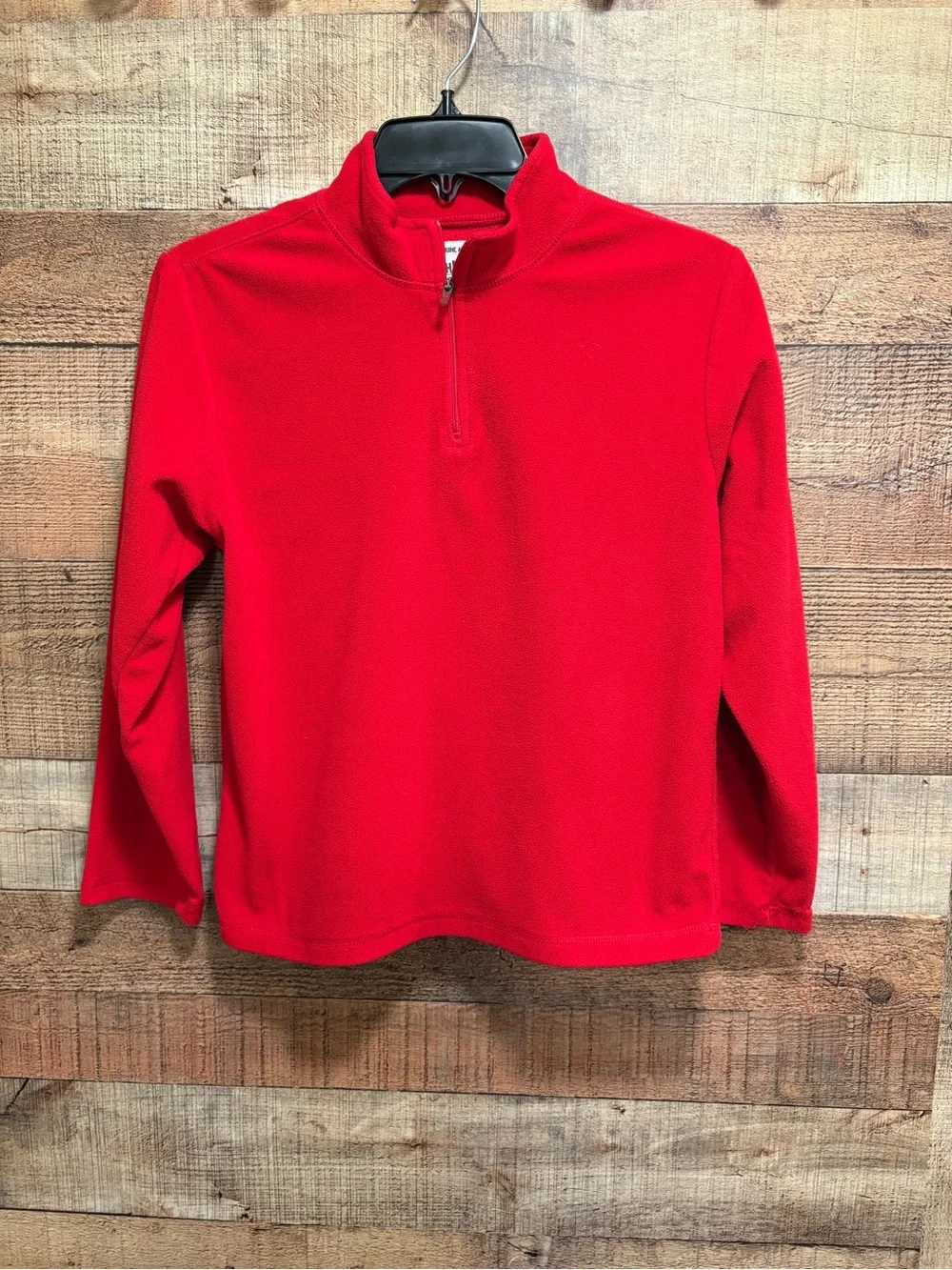 OshKosh Boys Red Fleece Half Zip Pullover Size 12 K015